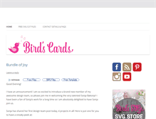 Tablet Screenshot of birdscards.com